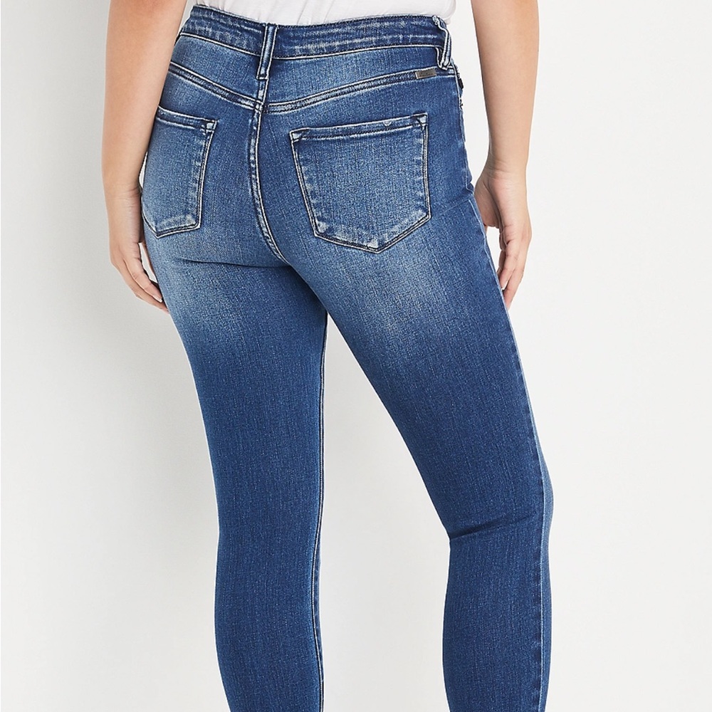 KanCan™ High Rise Dark Ripped Hem Skinny Jean